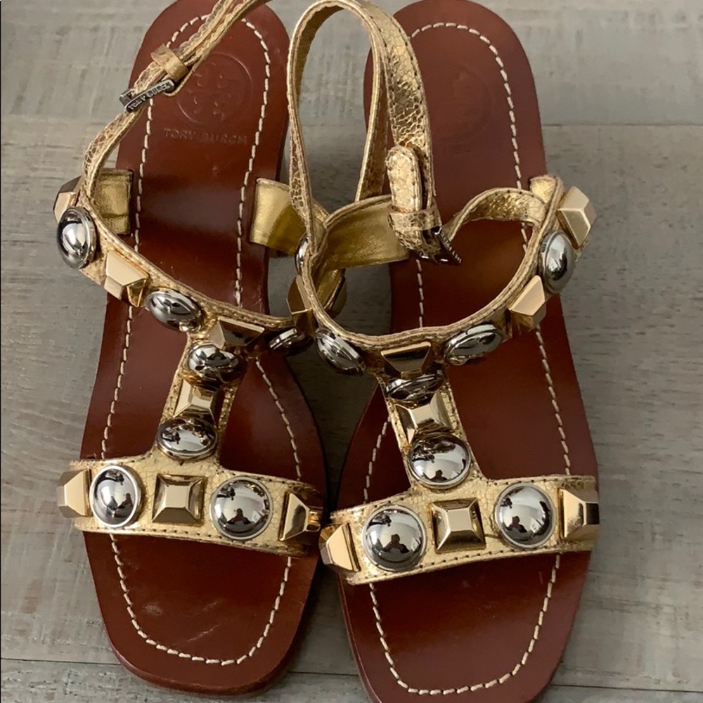 Tory Burch open toe heels